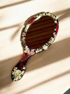 Resin Hand <b>Mirror</b> with Smooth Glossy Finish Perfect for Daily Use Makeup or Decorative Purposes Adding Stylish touch - Product Image 2