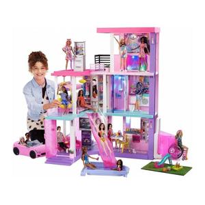 For <strong>Barbie</strong> 60th Anniversary Dreamhouse 3 Floors and 10 Rooms 3D Plastic Miniature for Dollhouse with <strong>Furniture</strong> by for Mattel for - Product Image 1