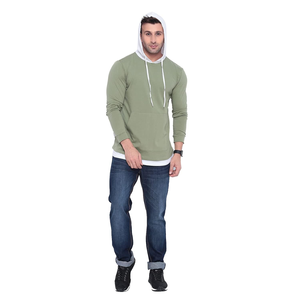 Premium Men's <b>Hoodies</b> with Stylish Solid Color Fashionable Print Wholesale Anti-Shrink Knitted Sweatshirt Custom Logo for Winter - Product Image 5