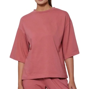 T-shirt d'été ample et respirant 100 % coton pour femme avec étiquette et logo personnalisés, haute qualité, faible MOQ, vente en gros 2026 - Product Image 2