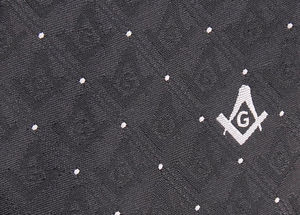 Masonic Regalia Corbata de seda con brújula cuadrada G Corbata de hombre formal ecológica hecha a medida de alta calidad - Product Image 3