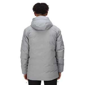 Parka d'hiver pour hommes de haute qualité gris imperméable avec col montant et design respirant bientôt disponible! - Product Image 2