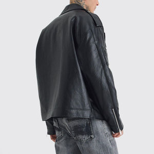 Chaqueta de piel de oveja de piel de vaca para hombre, diseño adecuado para temporada de invierno - Product Image 4