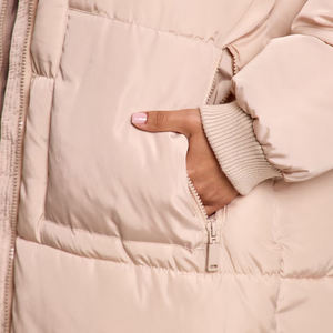 Chaqueta Larga Acolchada de Invierno para Mujer, Talla Grande, al por Mayor, OEM 2026 / Abrigos de Plumón Personalizados para Mujer, Chaqueta Acolchada - Product Image 4