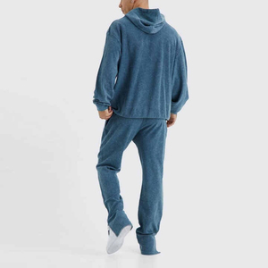 Sur mesure unisexe à capuche décontracté solide léger évacuation de la transpiration coupe régulière hommes automne vêtements de sport personnalisé nouveau Design piste - Product Image 4