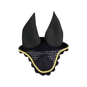 Cagoules de cheval bleu sur mesure avec oreilles Cagoules de cheval en polaire de qualité supérieure Conception personnalisée Nouveau tapis de selle Cagoule de cheval Protection de l'ajustement sécurisé - Product Image 3