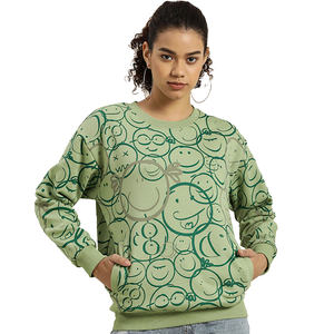 Sudaderas Casuales de Alta Calidad para Mujer, OEM, las Más Vendidas, Sudaderas Lisas con Cuello Redondo para Mujer - Product Image 1