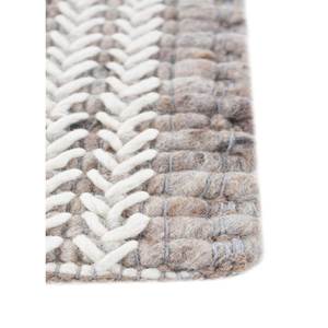 Alfombras de Lana Clásicas a Rayas Color Marfil Contour, 9x12, Tejidas a Mano, para Decoración de Sala de Estar, para Adolescentes - PHWC-10 - Product Image 4