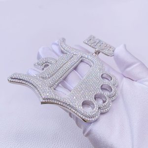 Collier pendentif en diamant Moissanite de luxe au design unique pour femmes au fabricant de gros - Product Image 4