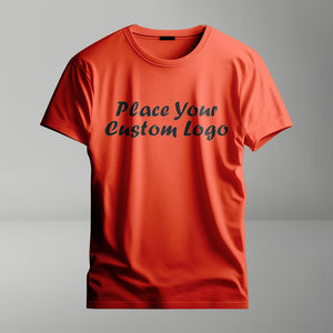 Camiseta de manga corta con estampado de algodón holgada de letras en relieve 3D y cuello redondo para hombre, top de diseño personalizado sólido de peso pesado - Product Image 3