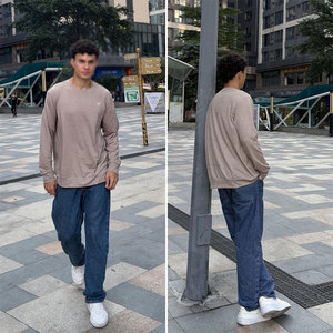 Sudadera de Manga Larga para Hombre, Informal, de Invierno, de Alta Calidad, 100% Algodón, Forro Polar, Transpirable - Product Image 6