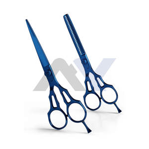 Tijeras de Peluquería Profesionales de 6 Pulgadas, Color Personalizado Premium, Tijeras de Entresacar de Acero Inoxidable, Tornillo Ajustable, 26 Dientes - Product Image 1