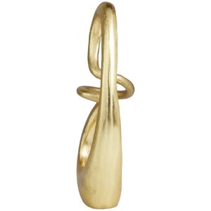 Aluminum Metal Abstract Decorative Sculpture Swirl Home modern polished sculpture <b>Statue</b> Accent Figurine <b>Gold</b> aluminum - Product Image 4