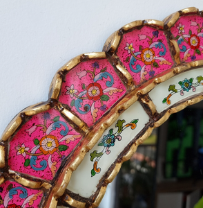 Harmonious 50cm Fuchsia Interior Decoration Wall <b>Mirror</b> - Product Image 2