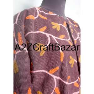 Chaqueta Cotrise Bordada al por Mayor de Primera Calidad, Chaqueta Étnica para Niñas, Otoño Invierno, Elegante, Tradicional, Transpirable y Ecológica - Product Image 3