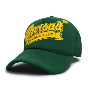 Casquette de camionneur à logo personnalisé imprimé brodé Casquette de sport à 5 panneaux Mesh Foam pour hommes Y2K Style Outdoor Cycling Beach Cap Low Denim Terry - Product Image 4