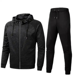 Survêtement à glissière 2 pièces de haute qualité pour hommes ensemble de jogging en polyester écologique maternité Fit taille survêtement en gros - Product Image 6
