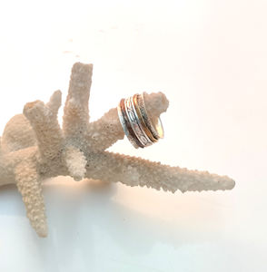 Wholesale Single Tone 925 Sterling Silver Meditation <b>Spinner</b> <b>Rings</b> Excellent Quality Beautiful Minimalistic Bezel Setting - Product Image 2