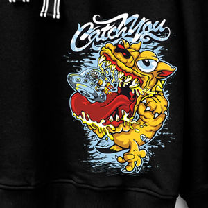 Sweat à capuche pull de haute qualité pour femmes motif d'impression à séchage rapide dernière conception style épaule tombante respirant-vente en gros pour adultes - Product Image 2