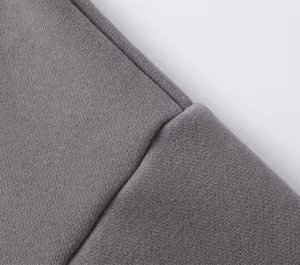 Sweat-shirts à capuche en molleton épais 100% coton pour l'hiver, fermeture éclair, poids lourd, anti-froissement, coupe régulière, épaules tombantes, ensemble - Product Image 4