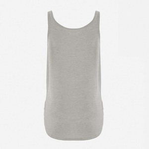 Camiseta sin mangas suave y básica elástica con cuello redondo plisado para mujer - Product Image 5