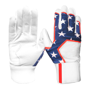 Derniers gants de frappe de baseball de softball Gants de frappeur de service OEM Gants de frappeur en cuir véritable Cabretta Gants de frappeur à longue manchette Beisbol - Product Image 1