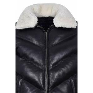 Nueva chaqueta gruesa de cuero PU para hombre, chaqueta de invierno para hombre, tela de moda, chaqueta impermeable directamente disponible - Product Image 5