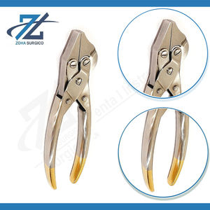 Pince/Cisaille orthopédique manuelle en acier inoxydable avec bord en carbure de tungstène certifiée CE pour couper le fil de Kirschner 1,6 mm TC 180 mm - Product Image 3