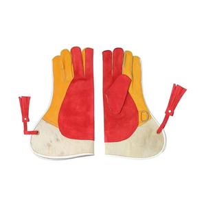 ถุงมือฟอลคอนสองชั้นทำจากหนังยาวเลือกสีได้ถุงมือจับนกเหยี่ยวดีไซน์ใหม่ - Product Image 5