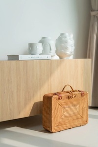 Maleta de ratán rectangular, - Product Image 6