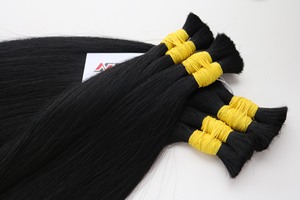 <b>Top</b> Trending Vietnamese Virgin Human Hair 10-30 Inch Straight Silky Bulk Super Double Drawn Perm No Shedding - Product Image 4