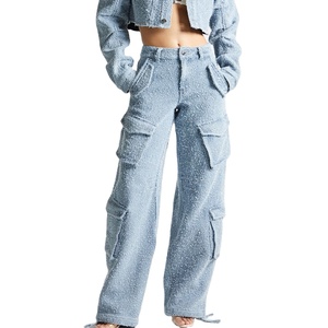 Premium Quality <b>Men</b> Casual Oversized Winter Cargo Pants / Custom Vintage Breathable Flared <b>Trousers</b> 2026 - Product Image 1