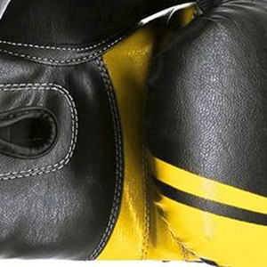 Guantes de Boxeo Profesionales de Cuero Genuino, Diseño Personalizado, Color Sólido, Forro de Algodón, Guantes de Entrenamiento Hechos en Pakistán - Product Image 3