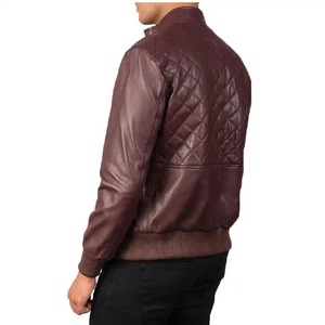 Vente en gros Vestes en cuir pour hommes haut de gamme personnalisées Design tendance Col à capuche Toile Tissu High Street Style Dernière arrivée d'hiver - Product Image 5