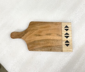 Finition lisse conception en osier planche à découper de charcuterie en bois usine vaisselle à bas prix fromage décoratif coupe bloc à découper - Product Image 4