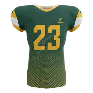 Camiseta de fútbol americano de entrenamiento personalizada hecha en fábrica Servicio OEM Camiseta de fútbol americano impresa con logotipo personalizado - Product Image 1