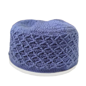 Qualité d'exportation Top Vente Prière Musulmane KUFI Soft Shell Daim Chaud Culte Musulman Chapeau Musulman Brodé Chapeau Exportation Pour Le Bangladesh - Product Image 1