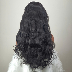 Perruque frontale en dentelle HD 13x4 cheveux humains, perruque Body Wave avec ligne de cheveux naturelle pré-plumée, densité 250, cheveux humains bruts doux, complets - Product Image 4