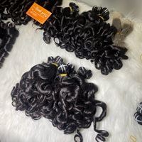Machine Double Trame Extensions de Cheveux Océan Ondulé Brut Naturel Ondulé Rebondissant Ondulé Dentelle Frontale Perruque Paquets de Cheveux