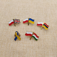 Promotion : Pièce de monnaie en émail doré avec drapeau de pays arabe, Badge Palestine Libre, Vente en gros