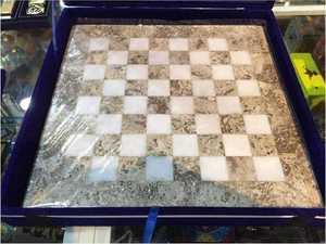 Easytoday — jeu de plateau d'échecs, blanc et noir, fait à la main, en marbre, extension de deux joueurs - Product Image 6