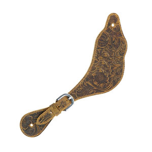 Sangles d'éperon Western en cuir de qualité supérieure pour Cowboys Boucle de couture à double pli Fit Horse Riding Western Tack Rodeo Gear - Product Image 6