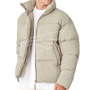 Chaquetas de hombre personalizadas ligeras al por mayor burbuja acolchada poliéster Logo parche Puffer mujeres y chaquetas de hombre - Product Image 3