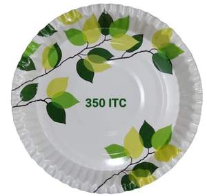 Assiette en papier écologique de 12 pouces 30 Gm bagasse de canne à sucre jetable pour les fêtes mettant l'accent sur la durabilité - Product Image 6