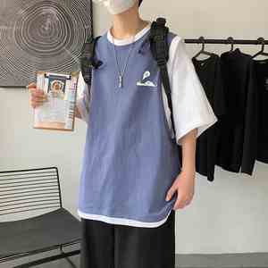 Conjunto Deportivo de Verano para Hombre, Nuevo, Moderno, Transpirable, 100% Algodón, Camiseta y Pantalones Cortos de Punto Casuales para Gimnasio - Product Image 6