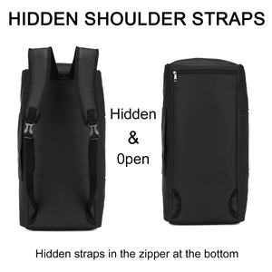 Bolsa de Viaje de Lujo SEYFOCNIA OEM, Bolsas de Lona de Cuero PU Negro con Asas y Mochila - Product Image 2