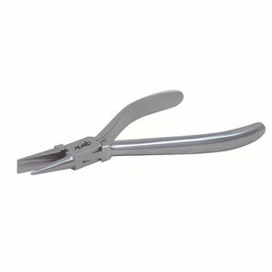 Alicates de joyería de acero inoxidable personalizables en forma de V multifuncional con mango medio plano para trabajo especial de bricolaje producto OEM - Product Image 1