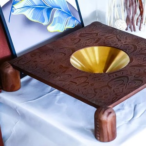 Bandeja de diseño de madera hecha a mano para el hogar y la cocina Bandeja de servicio elegante con aspecto elegante para uso de mesa y regalo - Product Image 6