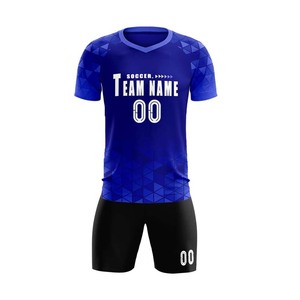 Uniforme de Fútbol Personalizado al por Mayor, Impresión Digital, 100% Poliéster, Secado Rápido, Camiseta y Pantalones Cortos de Fútbol, Absorción de Sudor, Alto Rendimiento - Product Image 2