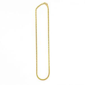 Colliers en chaîne Franco en micro-or 14K, 18K, 24K en gros, colliers de luxe, design de chaîne moderne, colliers de mode. - Product Image 2